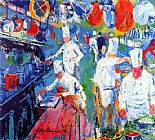 Leroy Neiman La Grand Cuisine painting